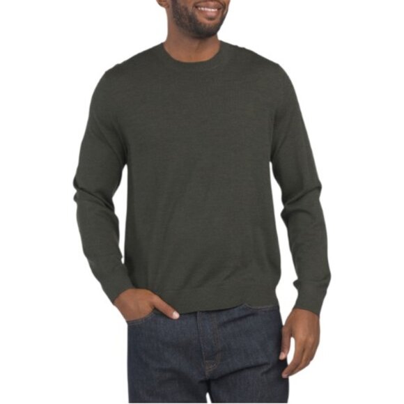 VINCE Moss Merino Wool Crew Neck Sweater - Picture 1 of 3